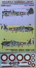 1/72 Decals Ki-43 Oscar French AF Indochina Pt.1