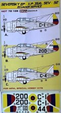 KORA MODEL D�cals Seversky EP-1/S2 Service �quateur 1/72