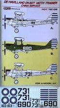KORA MODEL D�cals DH.60T Moth Trainer China Service 1/72