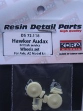 1/72 Hawker Audax British  Wheels set (AZ/AVIS)