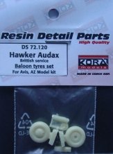 1/72 Hawker Audax British  Balloon tyres set (AZ)
