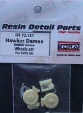 1/72 Hawker Demon British  Wheels set (AIRFIX)