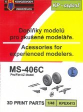 1/48 Morane-Saulnier MS-406C 3D parts 3D printed parts