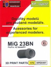 1/72 Mikoyan MiG-23BN 3D exhaust 3D printed parts 1/72 Mikoyan MiG-23BN 3D exhaust 3D printed parts