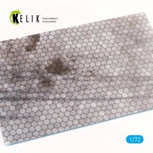 1/72 Swiss hexagonal concrete parking place Base Acrylic