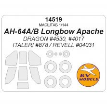 1/144 Bell/Boeing AH-64B Longbow Apache for Dragon