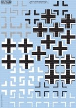 1/32 Luftwaffe Balkenkreuz Bf 109, Fw 190