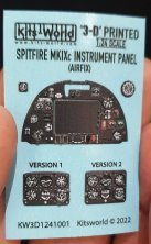 1/24 Supermarine Spitfire Mk.IXc Full colour Instrument Panel