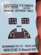 1/32 Hawker Hurricane Mk.II 3D Full colour Instrument Panel