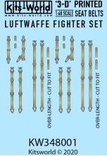 1/48 Luftwaffe Seat Belts WWII. Focke-Wulf Messerschmitt