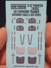 1/48 Dhc Chipmunk T.10 3D Full colour Cockpit Set including Seat