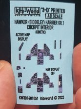 1/48 BAe Harrier GR.1/3 colour Instrument Panels