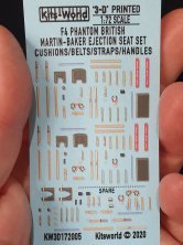 1/72 F-4 Phantom II UK Martin Baker Ejection seat detail set