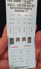 1/72 Aces II Ejection Seat Belts/Straps/Handles