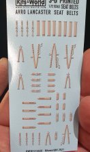 1/72 WWII Avro Lancaster Full Colour 3D Seat Belt decals