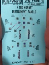 1/72 McDonnell Douglas F/A-18D Hornet 3D Full colour Instrument