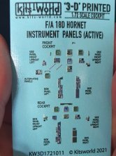 1/72 McDonnell-Douglas F/A-18D Hornet 3D Full colour Instrument