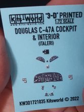 Douglas C-47A 1/72 scale 3D Full colour Instrument Panels