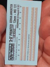 1/32 German Ammunition belts 13mm Mg 131 400 rounds