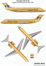 1/144 Douglas DC-9 (DC-9-30) Hughes Airwest 1973-1980