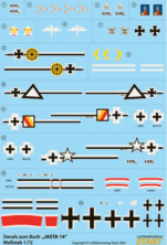 1/72 Decal-sheet with the best 11 Albatros D.II, D.III, D.Va