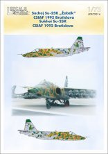 Décalcomanies 1/72 Sukhoi Su-25 CSIAF 1992 Bratislava Décalcomanies 1/72 Sukhoi Su-25 CSIAF 1992 Bratislava