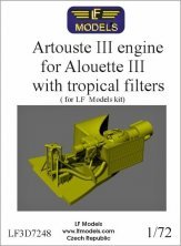 1/72 Artouste III Engine with tropical filters for LF Models