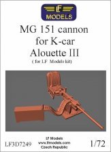 1/72 MG 151 cannon for K-car Alouette III for LF Models
