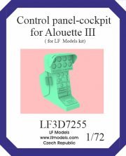 LF Model 1/72 Tableau de bord cockpit Alouette III 3D