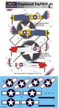 1/32 Decals Captured Fw 190A Part 3