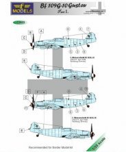 1/35 Decals Bf 109G-10 Gustav part I. for Border Models