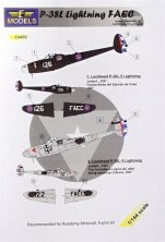 1/144 Decals P-38L Lightning FAEC