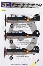 1/144 Decals Gloster Gladiator Mk.I over Belgium