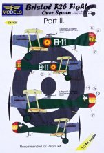 1/144 Decals Bristol F.2b over Spain Pt.2