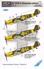 1/48 Decals for Bf 109E in Romanian Service Part 1