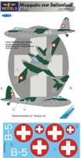 1/48 Decals Mosquito over Swiss  Part I. (TAM)
