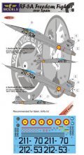 1/72 Decals F-5A Freedom Fighter over Spain (ITAL)