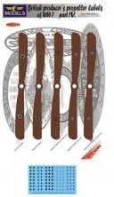 1/72 Decals British producer propeller labels IV.