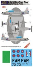 1/72 Decals T-33 Shooting Star over Playa Jiron