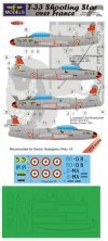 1/72 Decals T-33 Shooting Star over France (SWORD)