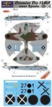 1/72 Decals Dornier Do 17E-1 over Spain  part I