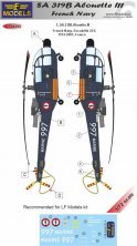 LF Model D�calcomanies SA 319B Alouette III Marine 1/72