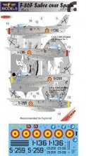 1/72 Decals F-86F Sabre over Spain Part I. (FUJI)