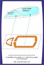 1/72 Canopy mask MB-326 Two seats LF