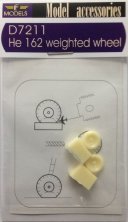 1/72 Heinkel He 162 weighted wheels