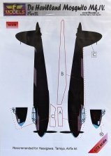 1/72 Mask for D.H. Mosquito Mk.IV (Hasegawa, Tamiya and Airfix)