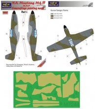 1/72 Masks for North-American Mustang Mk.III RAF Pt.I