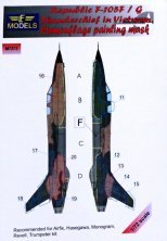 1/72 Mask F-105F/G Thunderchief Camouflage painting
