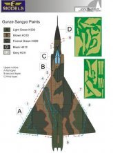 1/72 Mask F-102A Delta Dagger USAF Camouflage painting
