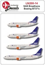 1/200 SAS Braathens Boeing 737s